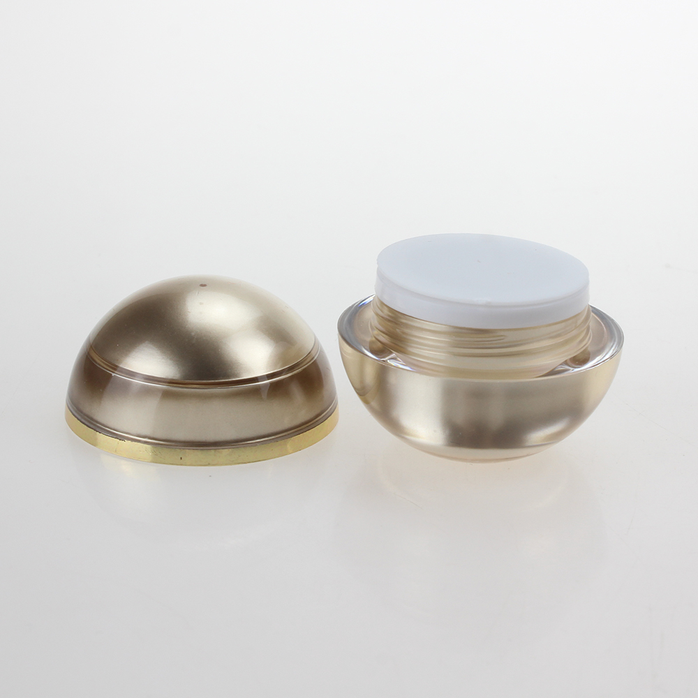5g golden cosmetic containers acrylic cream jar, Round Acrylic Jar 5g for cosmetic packaging