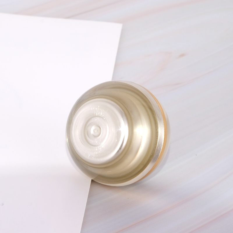 5g in stock Luxury Ready to ship gold Fashion Design Plastic Container Acrylic Cream Jar for cosmetic packaging