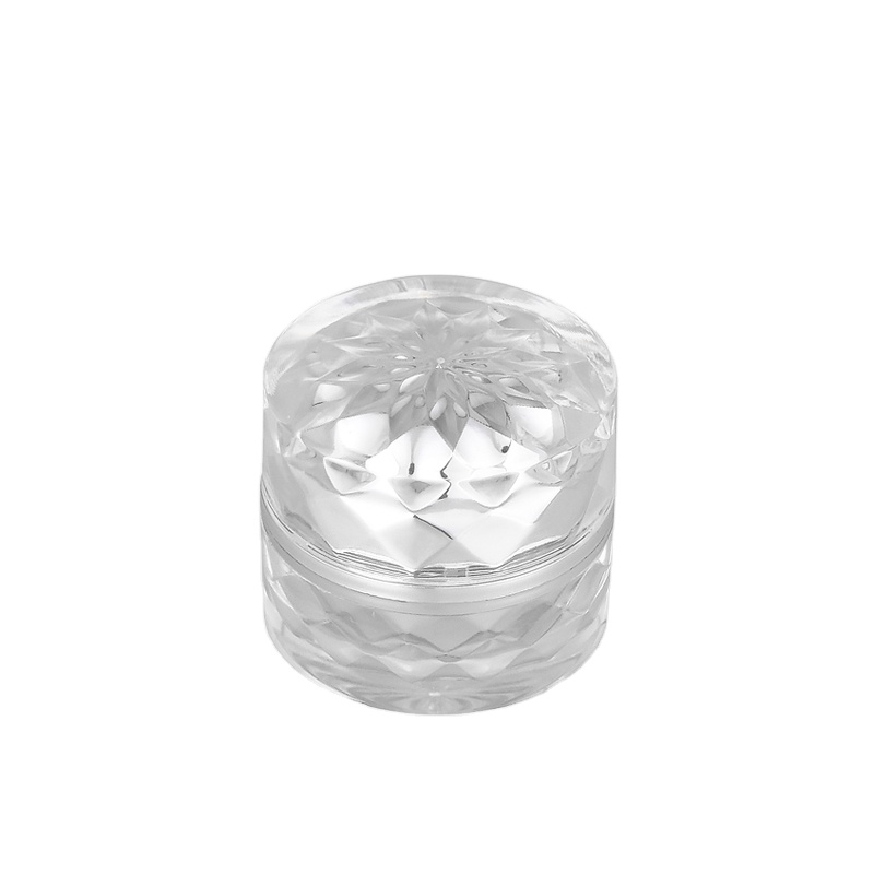 5g in stock Luxury Ready to ship silver Fashion Design Plastic Container Acrylic Cream Jar for cosmetic packaging