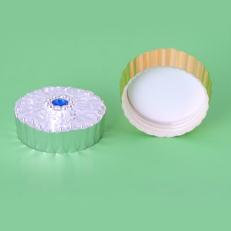 5g in stock Luxury Ready to ship silver Fashion Design Plastic Cosmetic Container Acrylic Cream Jar