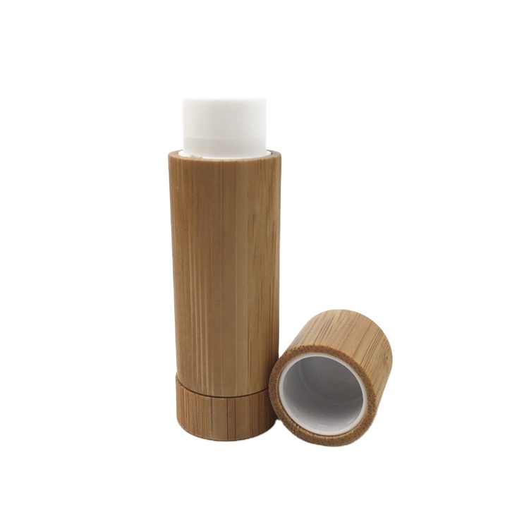 5g lip balm empty container tubes for bamboo packaging container