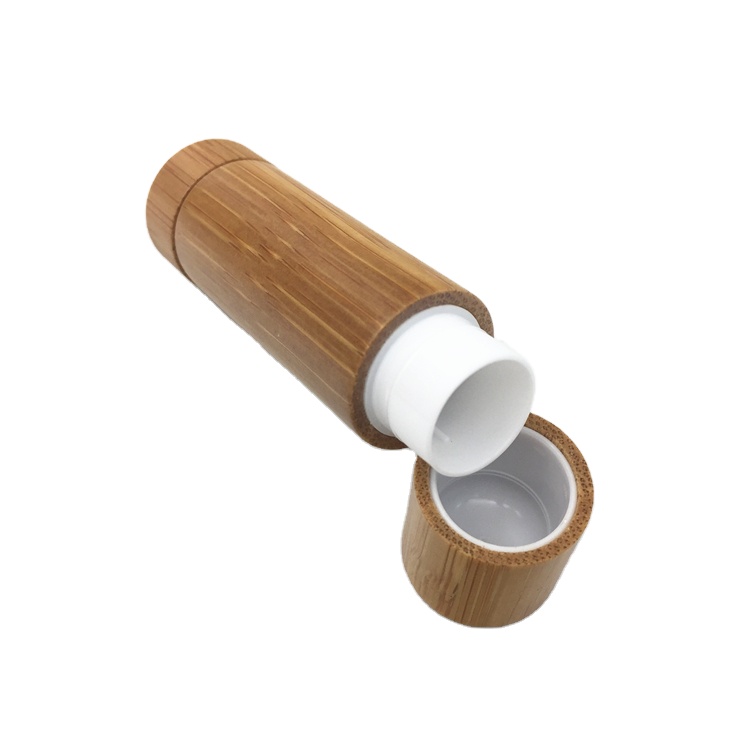 5g lip balm empty container tubes for bamboo packaging container