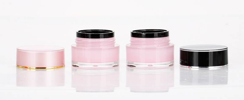 5g lovely pink acrylic face care cream nail polish jar custom color cosmetic container for uv gel