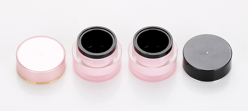 5g lovely pink acrylic face care cream nail polish jar custom color cosmetic container for uv gel