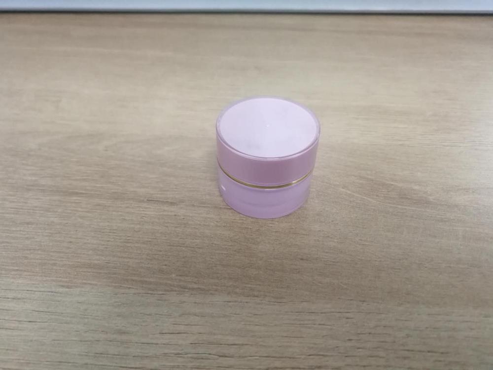 5g lovely pink acrylic face care cream nail polish jar custom color cosmetic container for uv gel