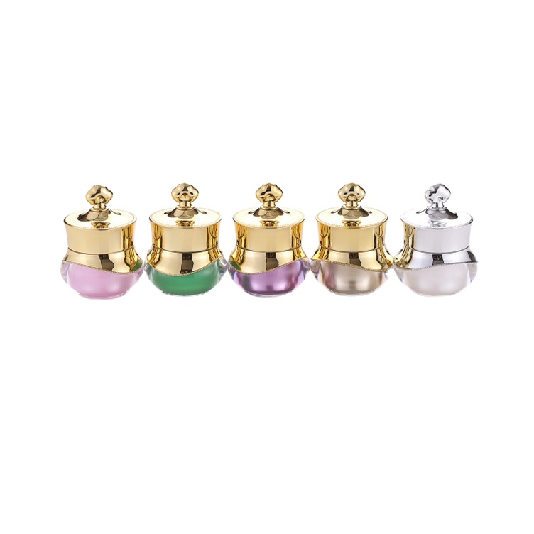 5g luxury crown shape acrylic eye cream jar, UV coating cap