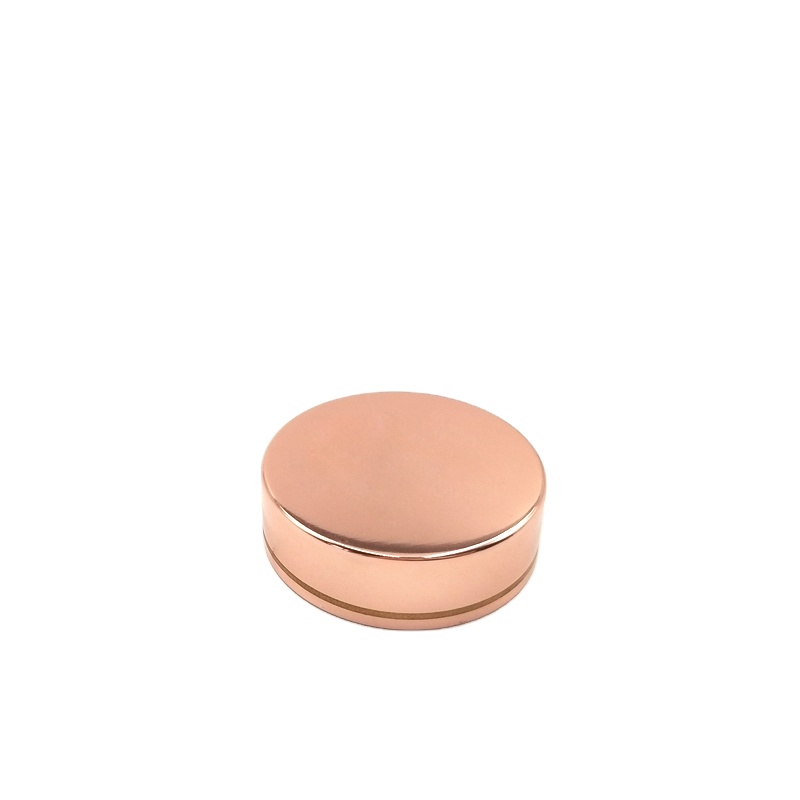 5g mini Glass Cream Jar with Rose Gold Screw Lid For Free Sample