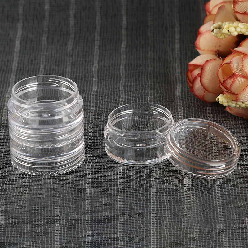 5g multi-layer 6 layers plastic conjoined PS cream jar, 5g 1-6 layer glitter powder eye shadow container box