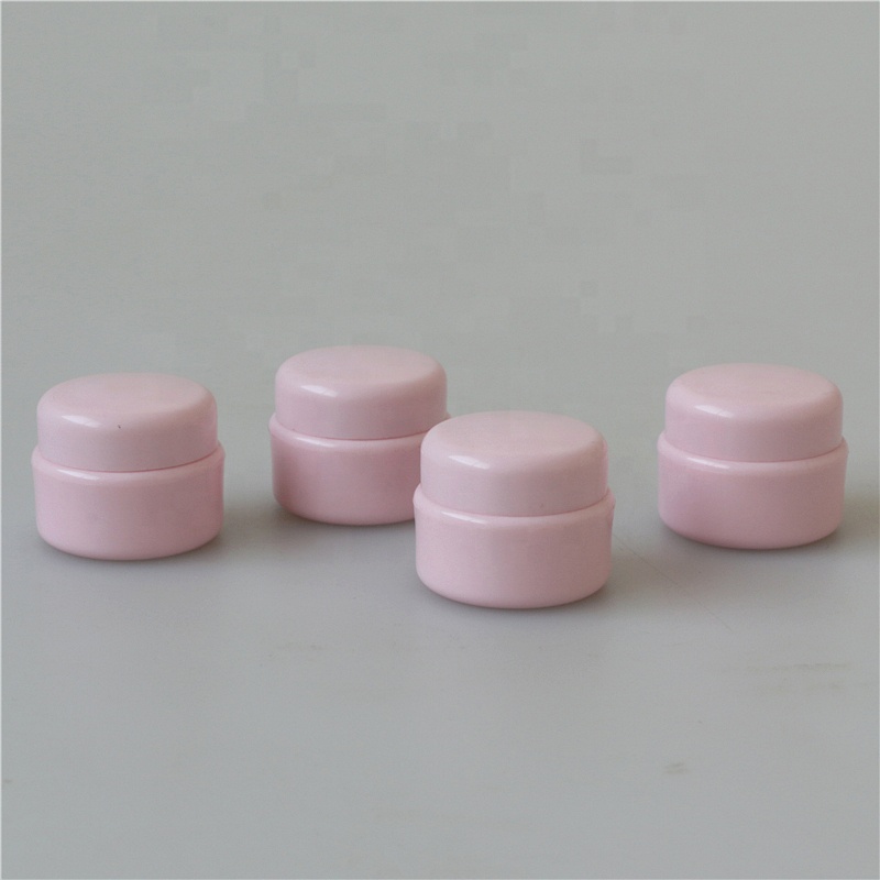 5g pink PP plastic mini jar for cosmetic cream