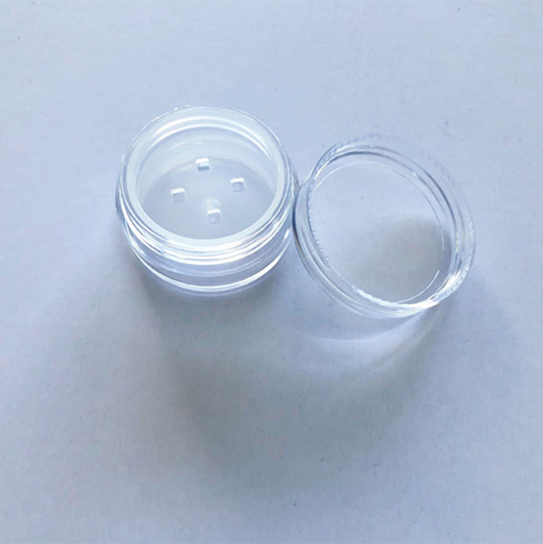 5g plastic Loose Powder Jar, 5g cosmetic jar with shifter