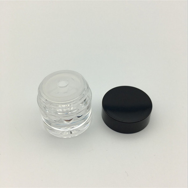 5g plastic PS diamond cream jar, eye cream jar, facial cream jar