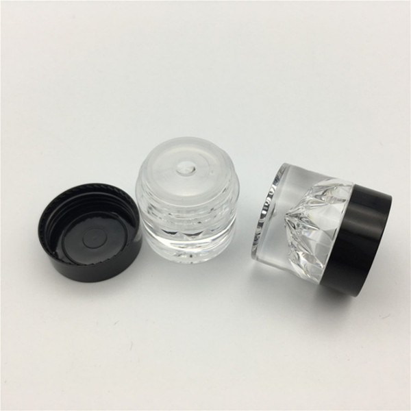 5g plastic PS diamond cream jar, eye cream jar, facial cream jar