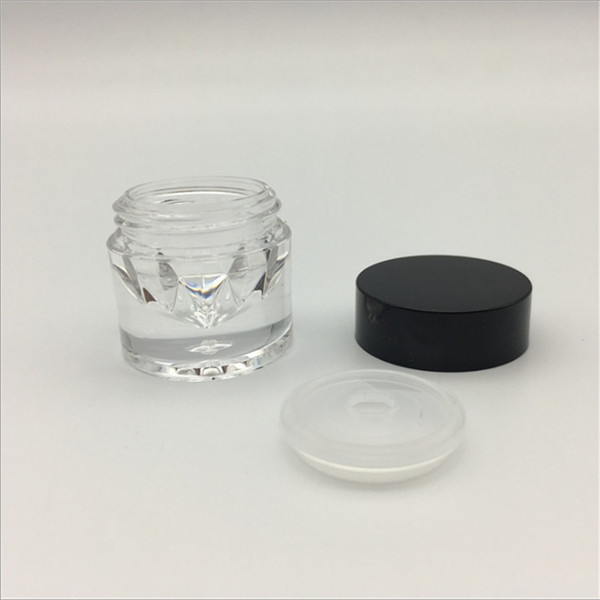 5g plastic PS diamond cream jar, eye cream jar, facial cream jar