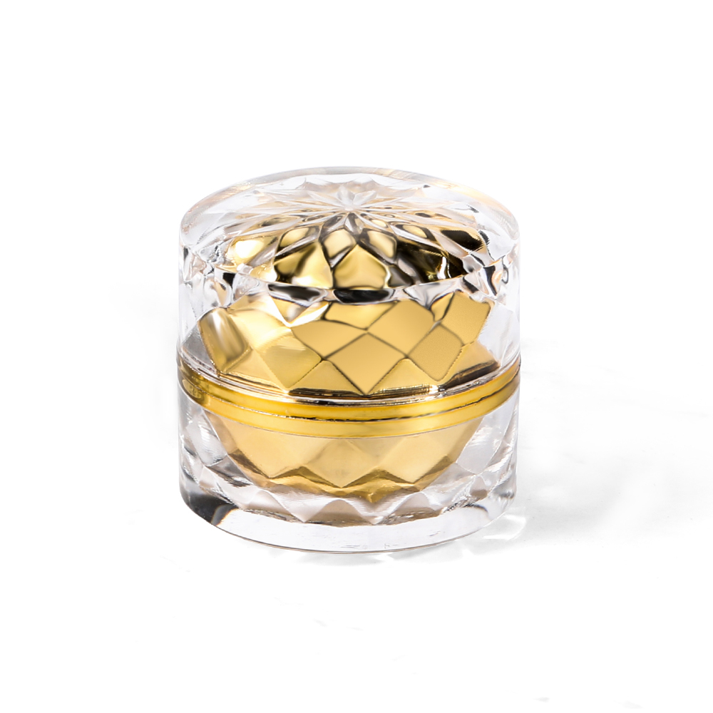 5g plastic acrylic luxury crystal cosmetic cream jar in stock
