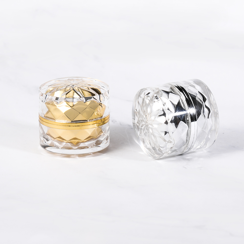 5g plastic acrylic luxury crystal cosmetic cream jar in stock