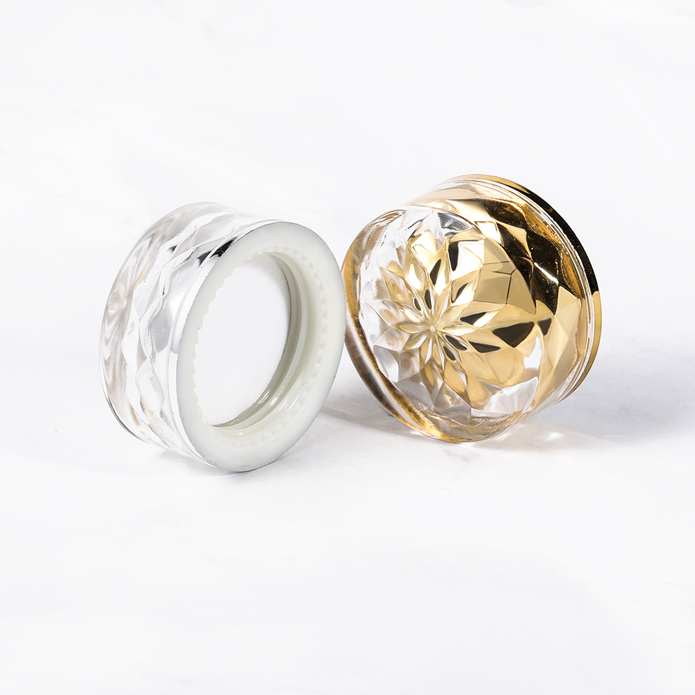 5g plastic acrylic luxury crystal cosmetic cream jar in stock