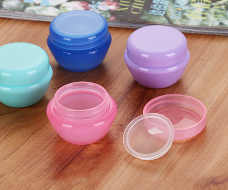 5g private label mini multi colors manufacturer eo-friendly plastic empty cosmetic face cream bottle