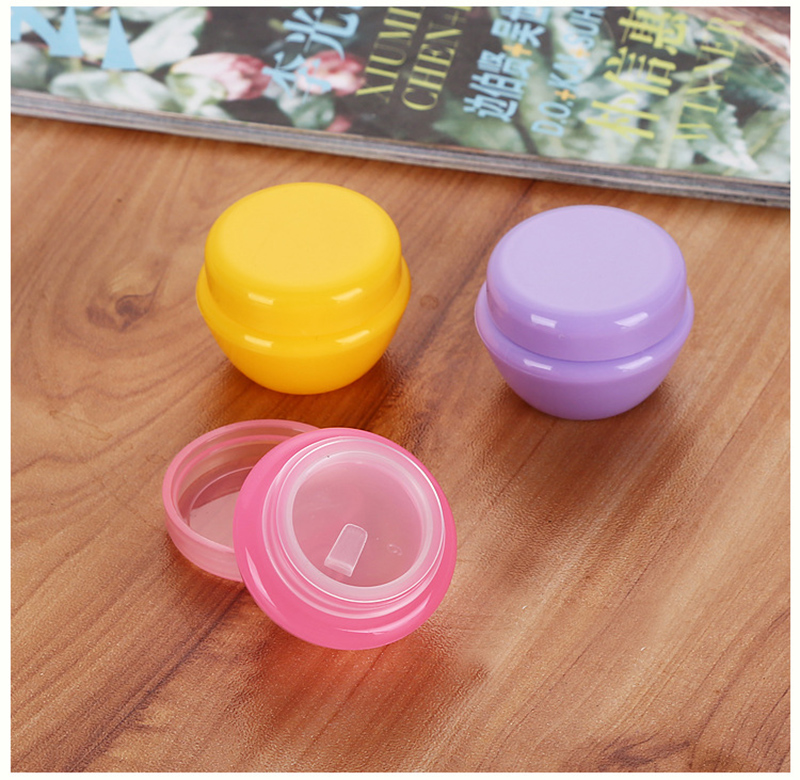 5g private label mini multi colors manufacturer eo-friendly plastic empty cosmetic face cream bottle