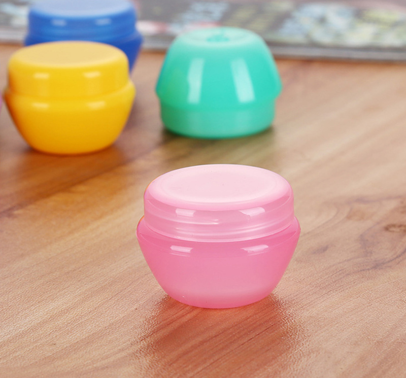 5g private label mini multi colors manufacturer eo-friendly plastic empty cosmetic face cream bottle