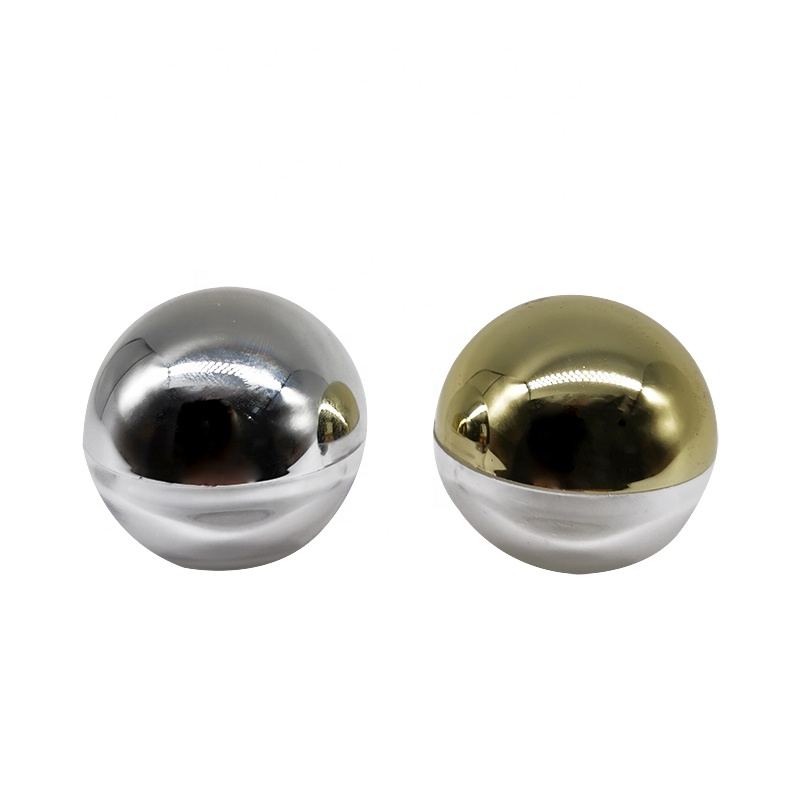 5g silver gold custom label cosmetic dispenser ball empty makeup container