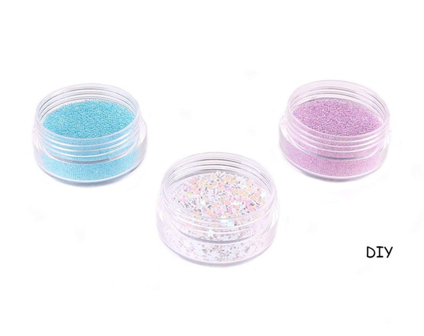 5g small pink plastic cosmetic empty cream jar, 5g PS mini round sample jar with pink lid