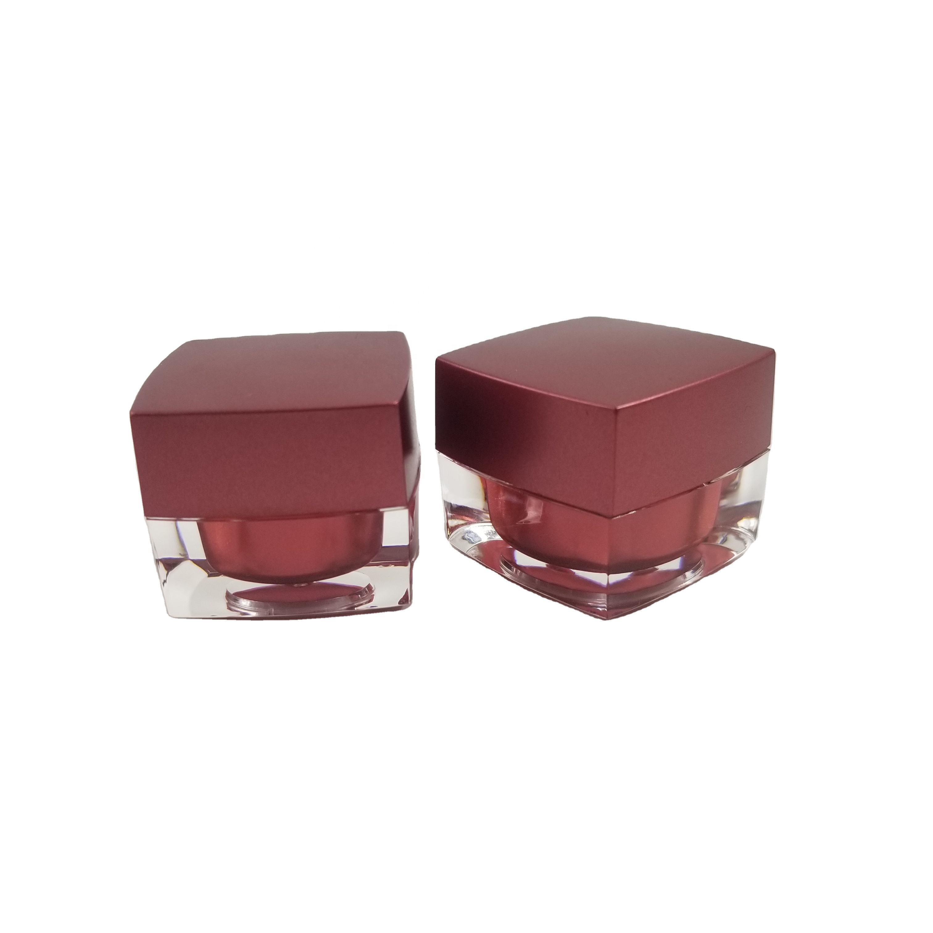 5g square Acrylic cream jars
