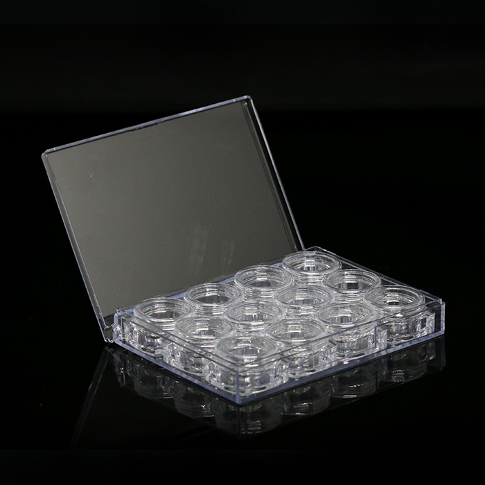 5g square glitter powder container for cosmetic empty wholesale eye shadow jar