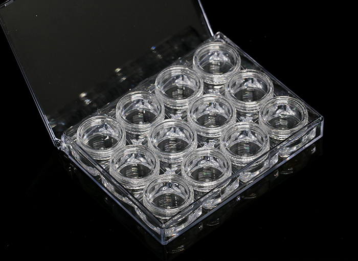 5g square glitter powder container for cosmetic empty wholesale eye shadow jar