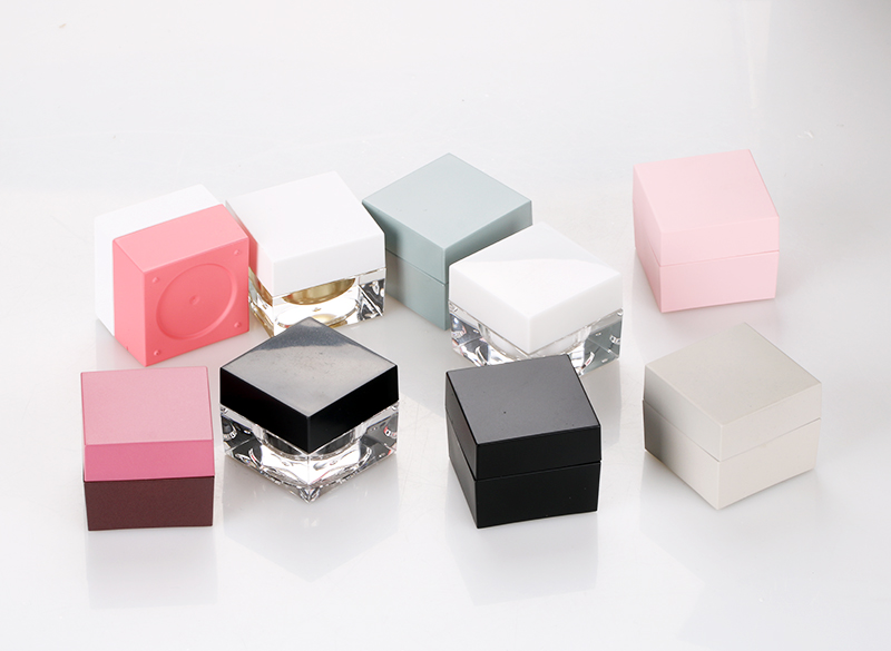 5g square uv gel glue bottle custom color acrylic nail polish jar