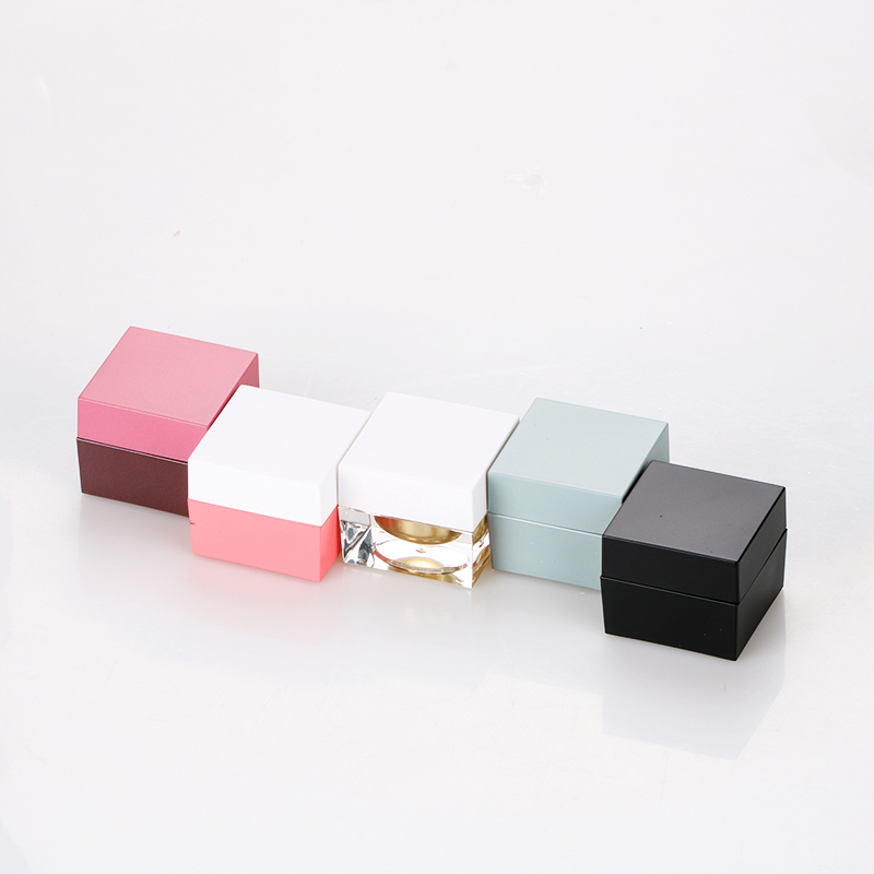 5g square uv gel glue bottle custom color acrylic nail polish jar