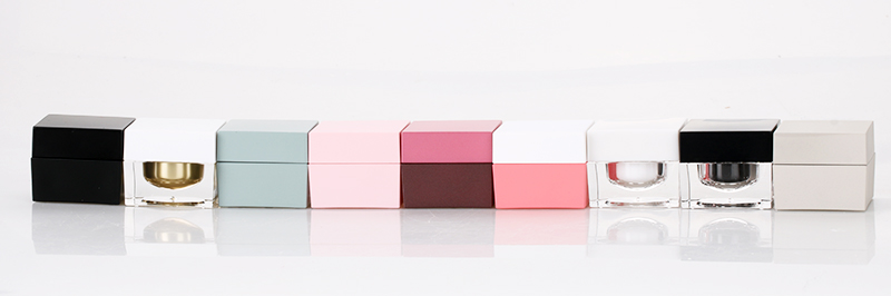 5g square uv gel glue bottle custom color acrylic nail polish jar
