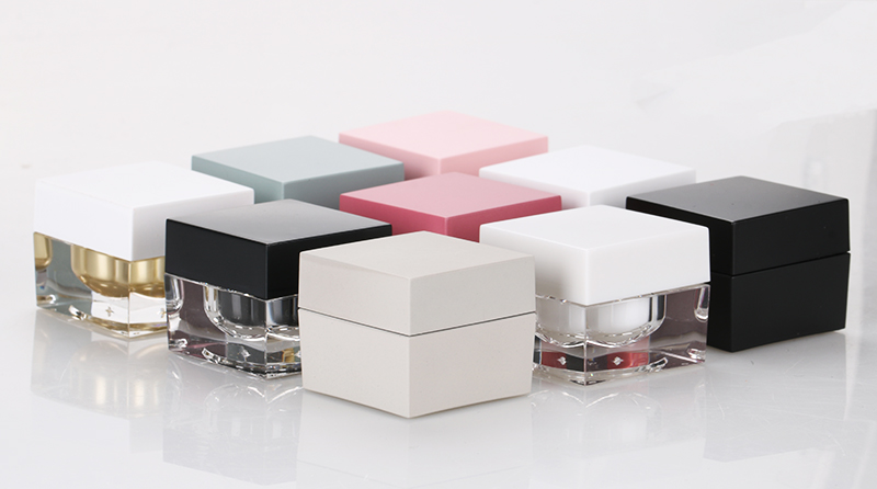 5g square uv gel glue bottle custom color acrylic nail polish jar