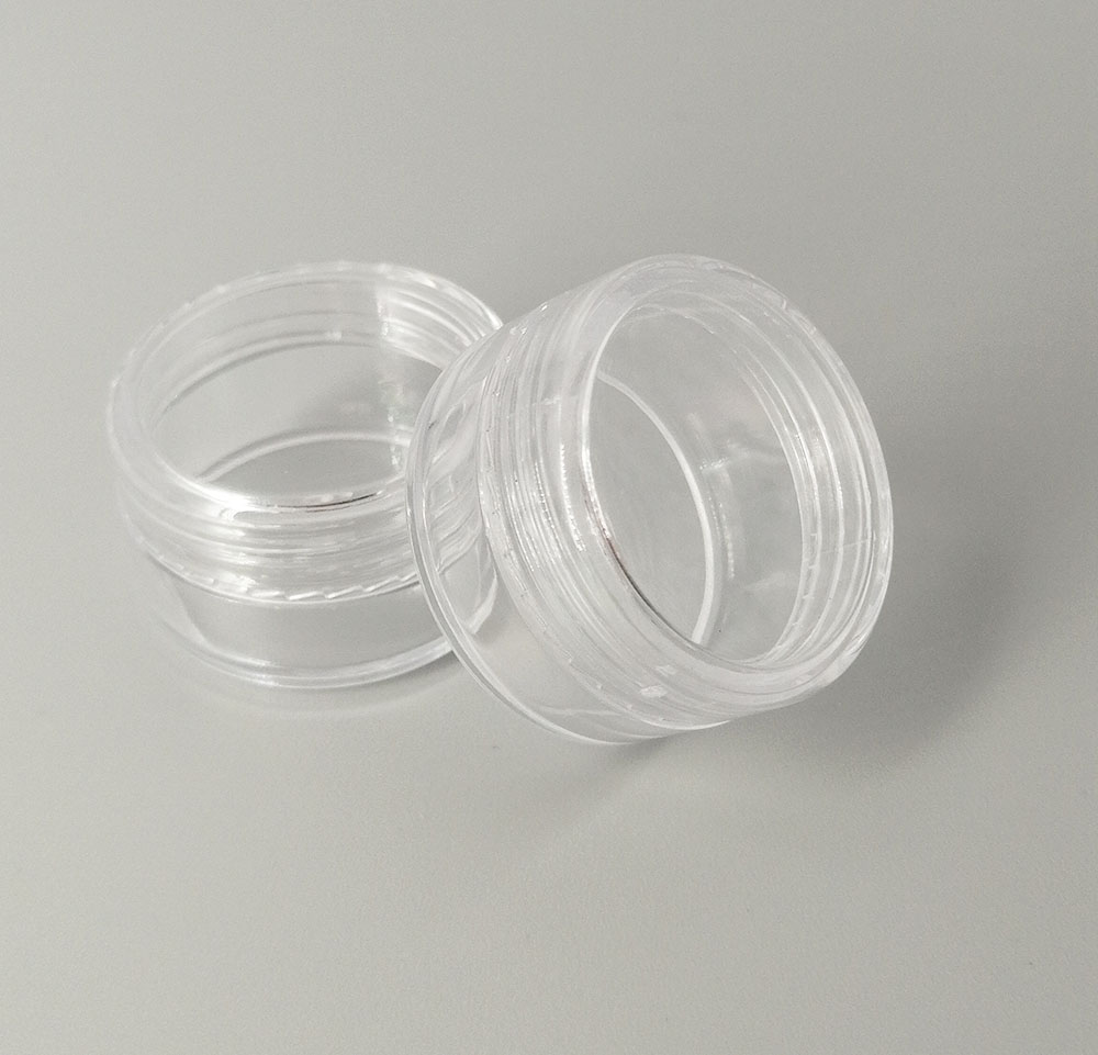 5g transparent plastic cosmetic cream bottle mini sample filling empty bottle each color powder packaging container