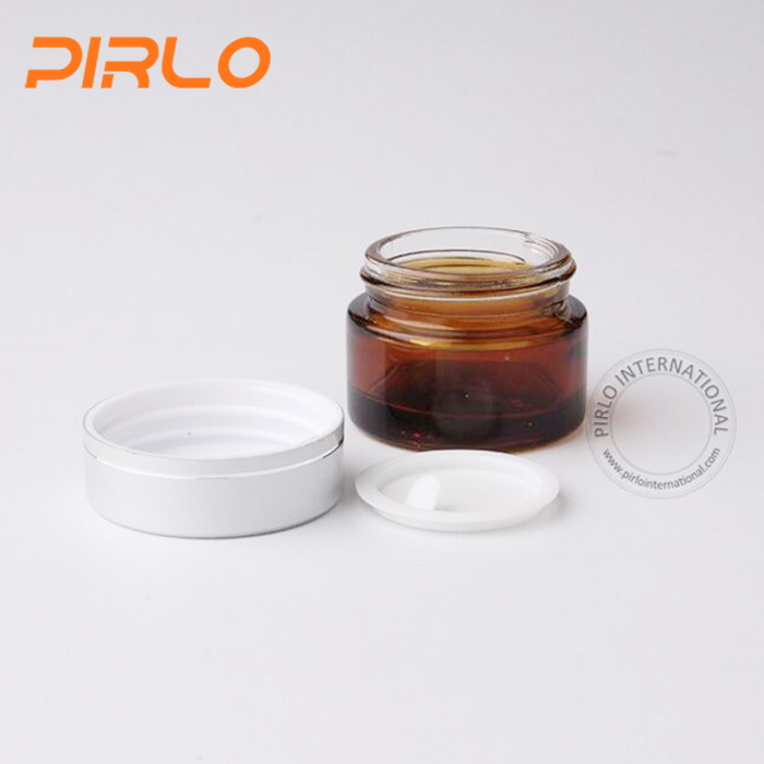 5g10g 15g 20g 30g 50g 100g Amber glass cosmetic cream jar custom glass jar round glass jar