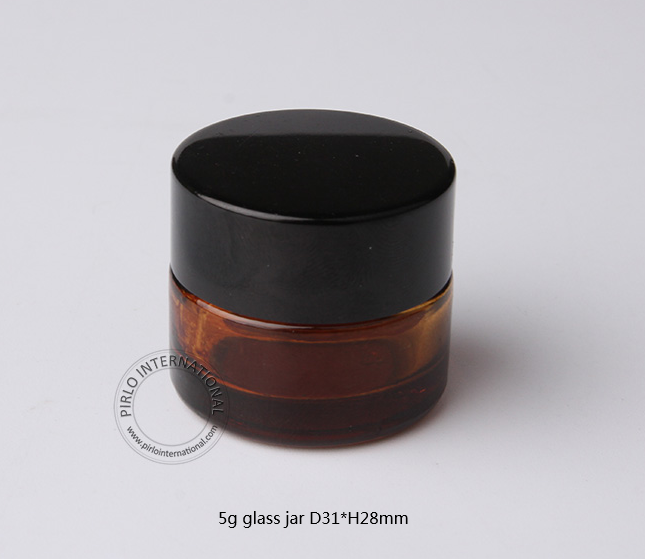 5g10g 15g 20g 30g 50g 100g amber glass jar glass beauty jar glass cosmetic cream jar
