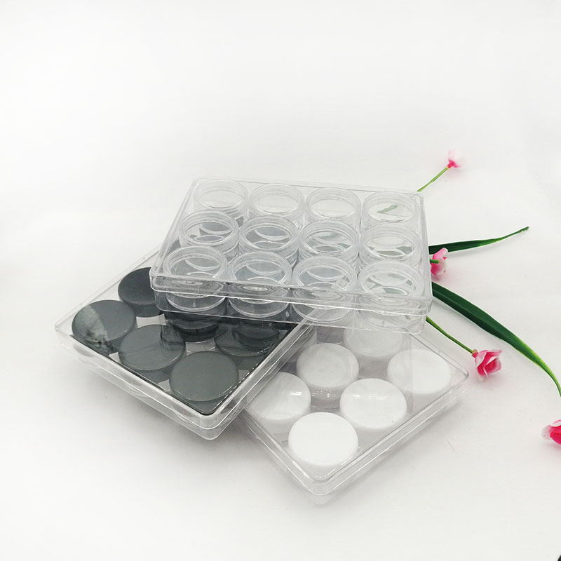 5gclear plastic transparent cream ointment jar cosmetic sample mask packaging container with transparent box