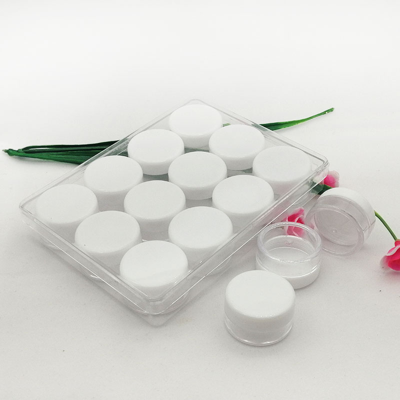 5gclear plastic transparent cream ointment jar cosmetic sample mask packaging container with transparent box