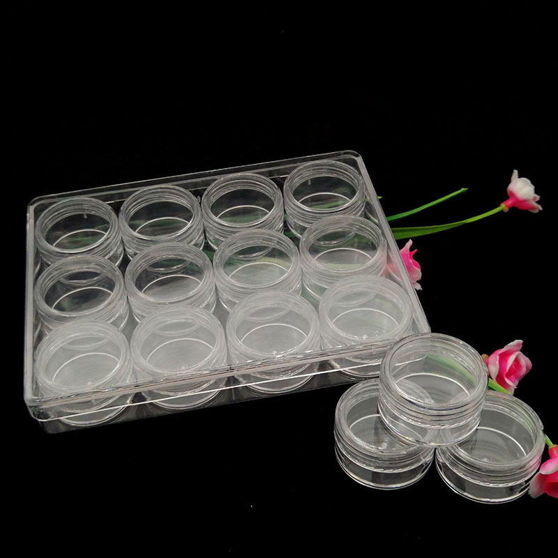 5gclear plastic transparent cream ointment jar cosmetic sample mask packaging container with transparent box