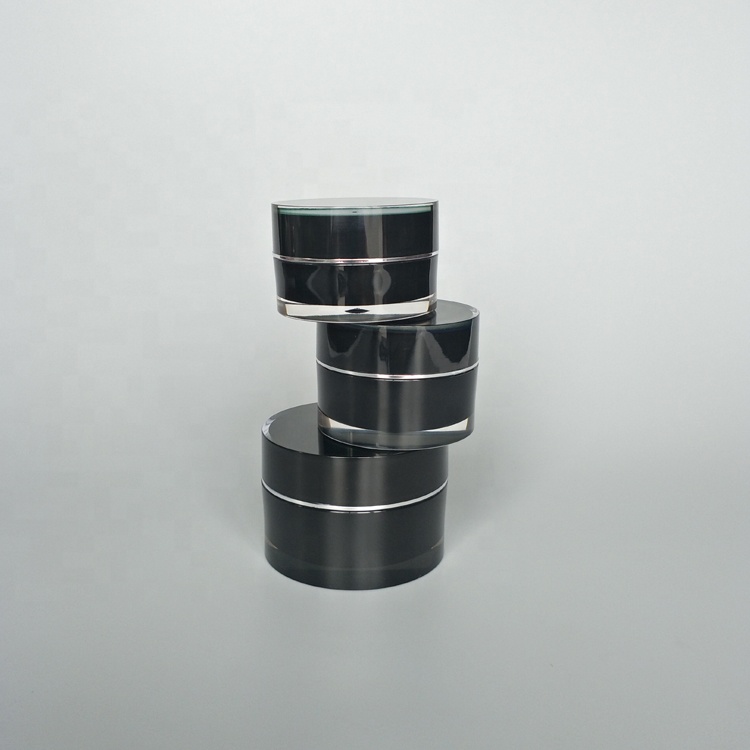 5grams 10grams 15grams 30g 50g high end quality black cosmetic jars luxury