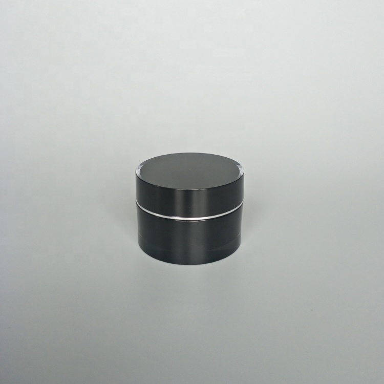 5grams 10grams 15grams 30g 50g high end quality black cosmetic jars luxury