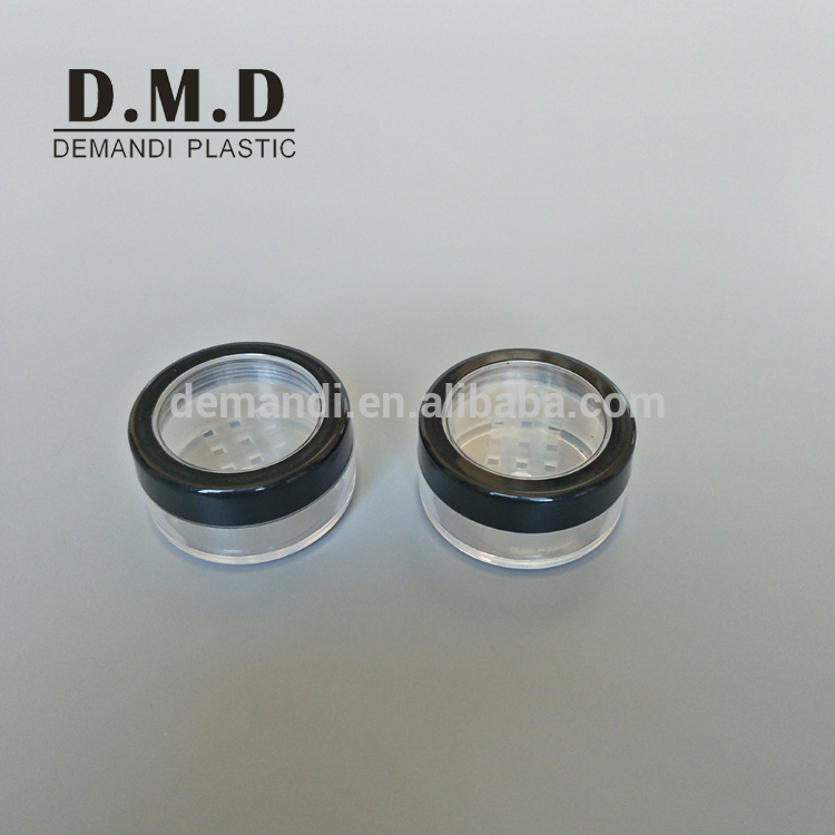 5grams 5 ml  10grams 10 ml loose powder sifter container with window top