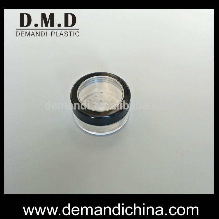 5grams 5 ml 10grams 10 ml loose powder sifter container with window top