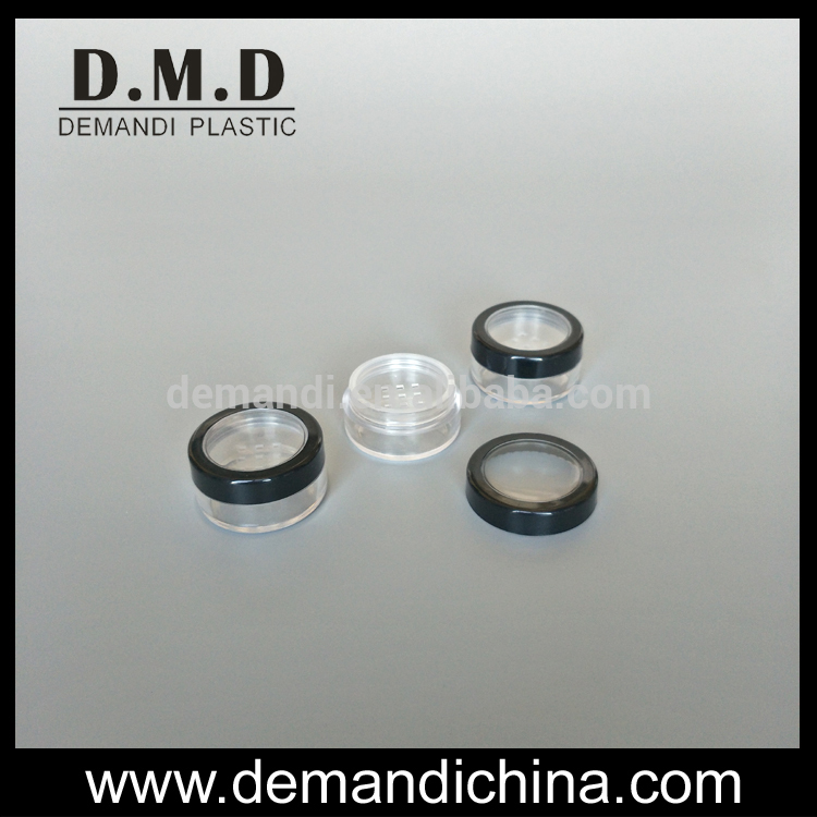5grams 5 ml 10grams 10 ml loose powder sifter container with window top