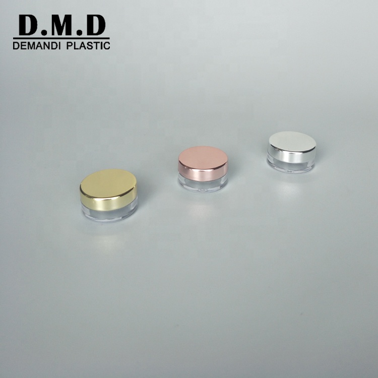 5grams 5ml 10grams 10ml 20grams 30grams silver empty clear transparent lip scrub container with rose golden lid cap cover