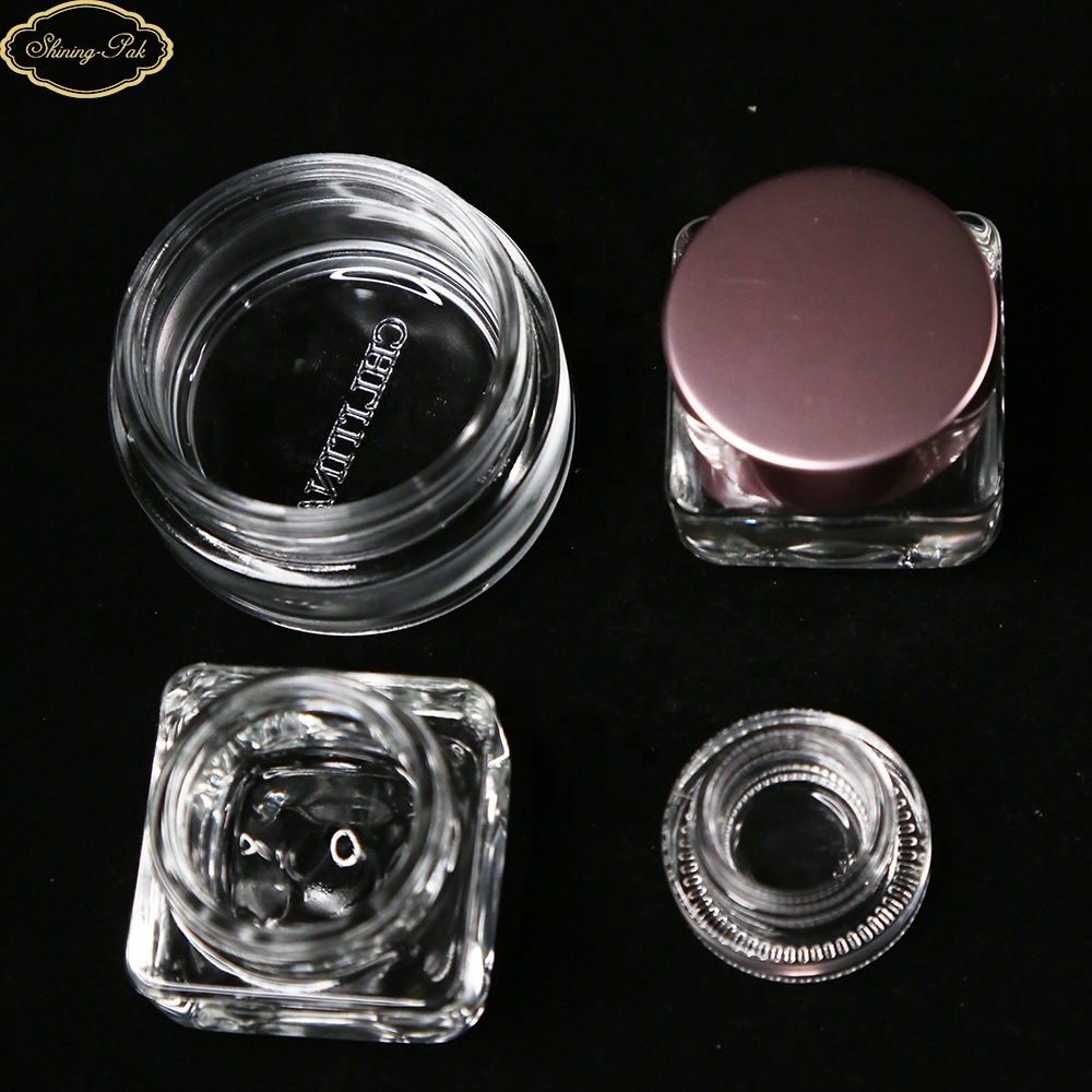 5mI Cylinder High Quality Cosmetic Packaging Glass Jar Face Cream Cosmetic Glass Bottle