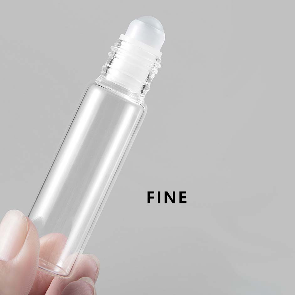 5ml /10 ml glass roll on bottle with white cap