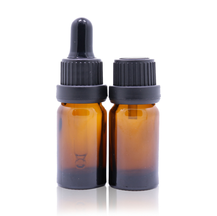 5ml-100ml Amber Glass Essential Oil Serum Dropper Bottle with Child Proof Lids and Pipette