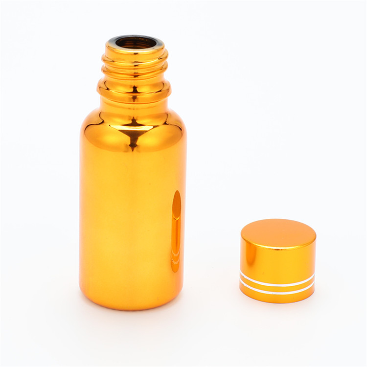 5ml-100ml golden essential oil glass bottle, lotion dropper bottle