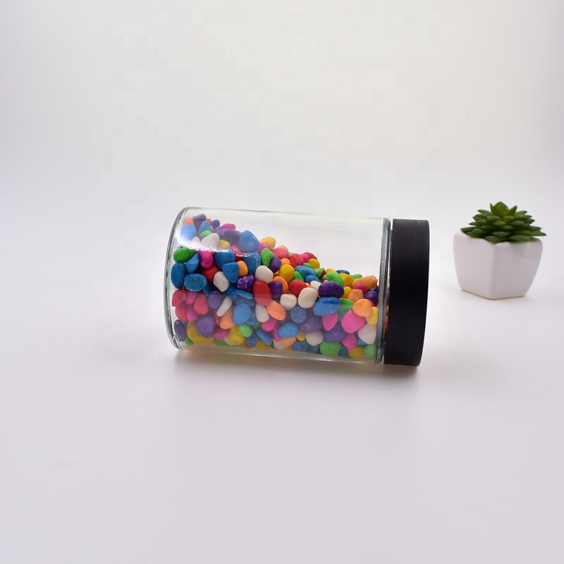 5ml 10ml 1 oz 2 oz 3 oz 4 oz 6 oz 280ml 500ml straight sided child resistant glass jar Concentrate containers with black lid