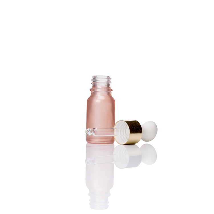 5ml 10ml 15m 20ml 30ml 50ml 100ml special color round essential oil bottle for liquor with glass roller and white plastic cap